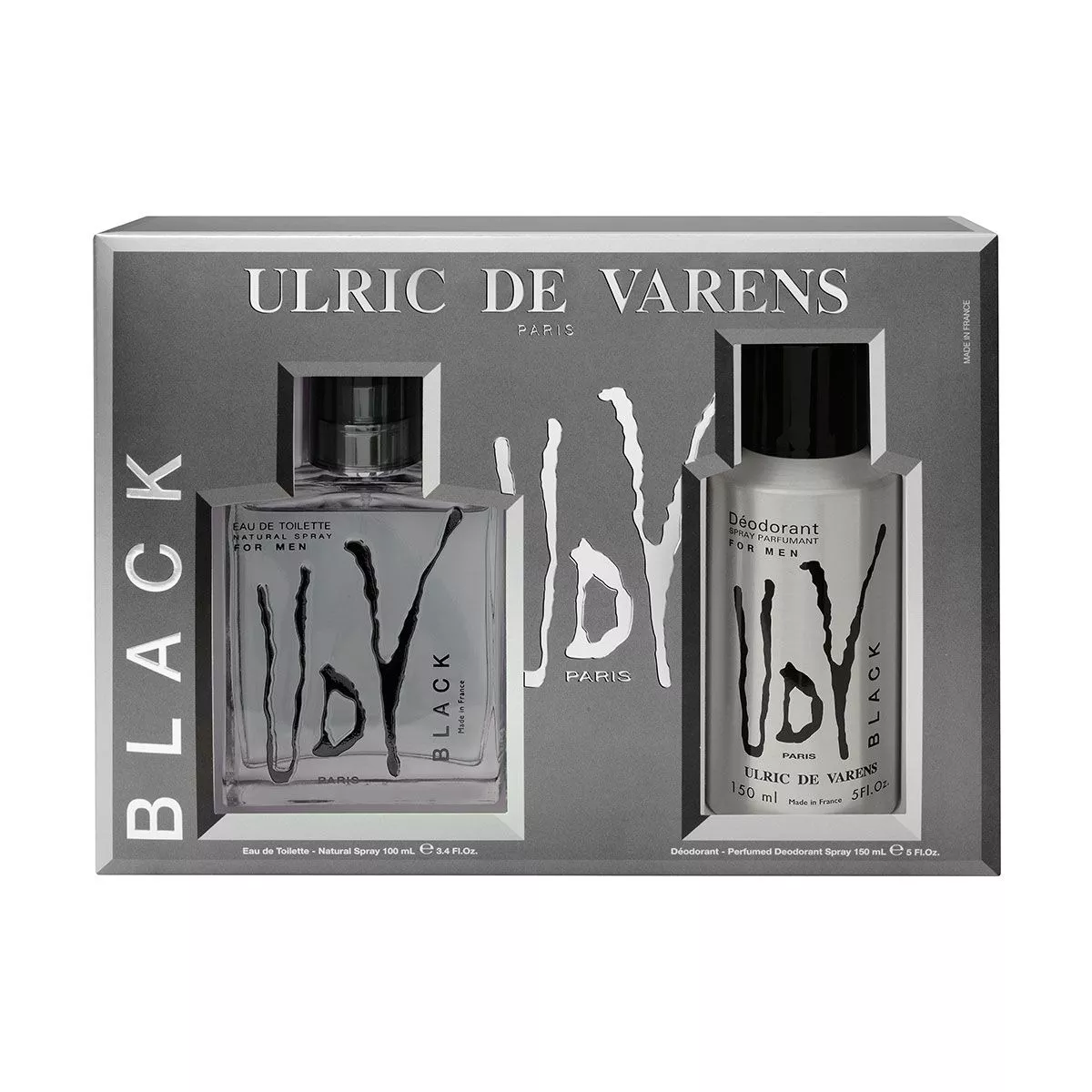 Kit Ulric de Varens UDV Black Masculino - Eau de Toilette 100ml + Desodorante 200ml Kit