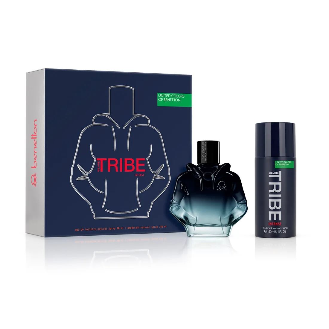 BENETTON WE ARE TRIBE INTENSE EDP 90ML + DEO 150ML