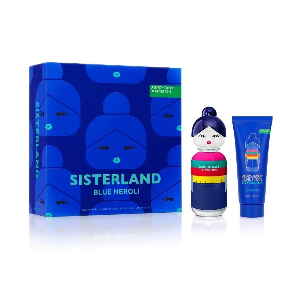 BENETTON SISTERLAND BLUE NEROLI EDT 80ML + BL 75ML