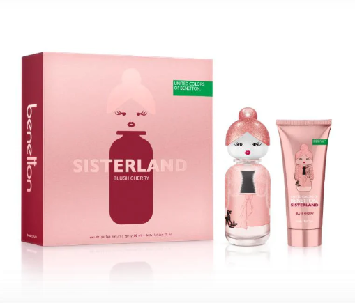 BENETTON SISTERLAND BLUSH CHERRY EDP 80ML + BL 75ML