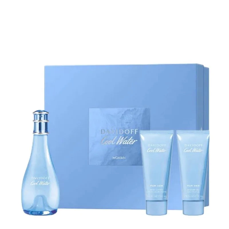 COOL WATER WOMAN EDT 100ML + BL 75ML + SG 75ML