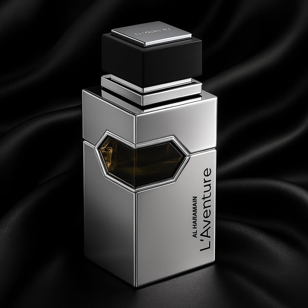 Al Haramain L'Aventure – Perfume árabe para homens – Fragrância de longa duração com notas de limão, bergamota, jasmim, almíscar, patchouli e âmbar – Eau de Parfum Árabe – Spray EDP de 200 ml