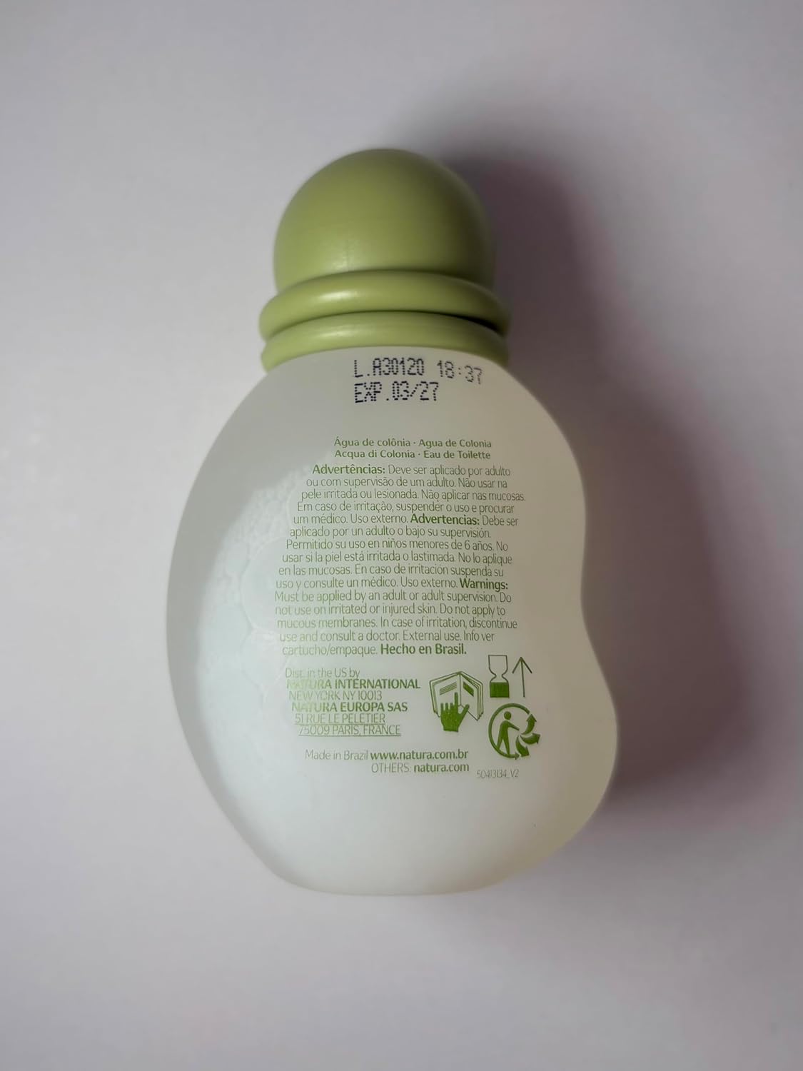 Mamãe e Bebê Água de Colônia Tradional 100 ml