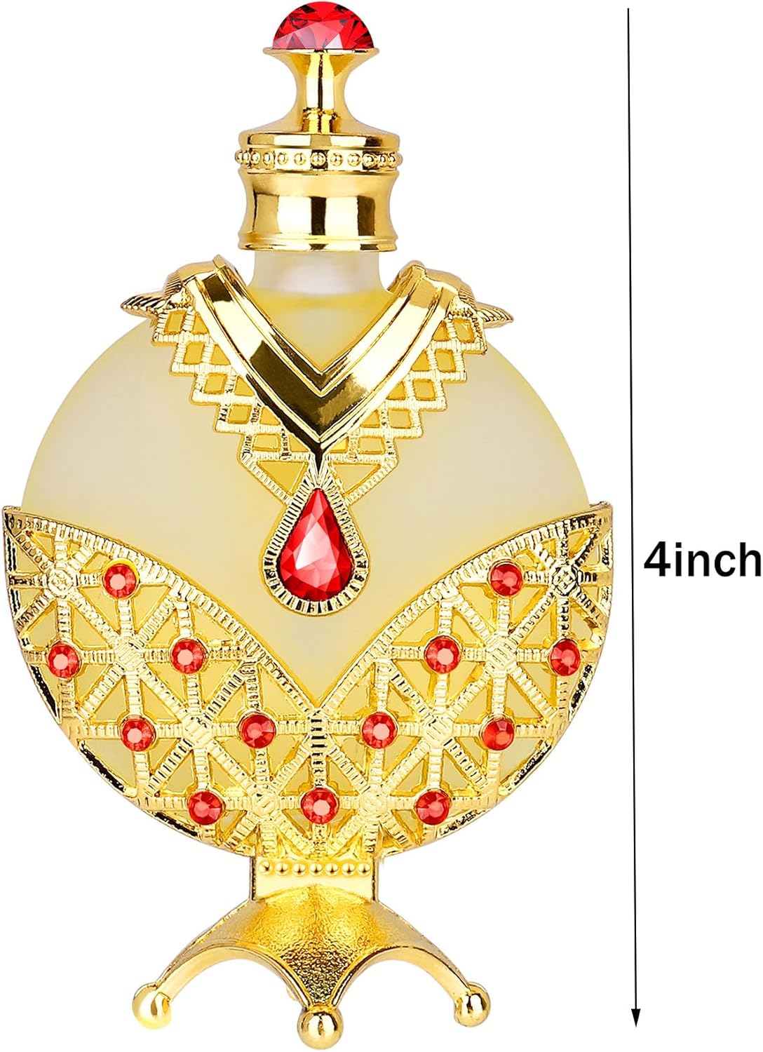 Huibao Óleo de perfume concentrado árabe dourado, perfumes árabes para mulheres, óleo de perfume árabe - óleo de perfume de longa duração (12 ml)