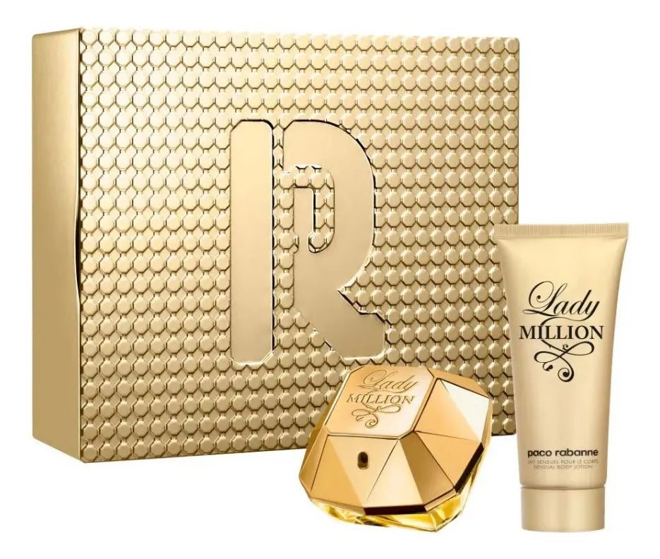 Lady Million 80ml + Body Lotion ( Creme ) 100ml Feminino