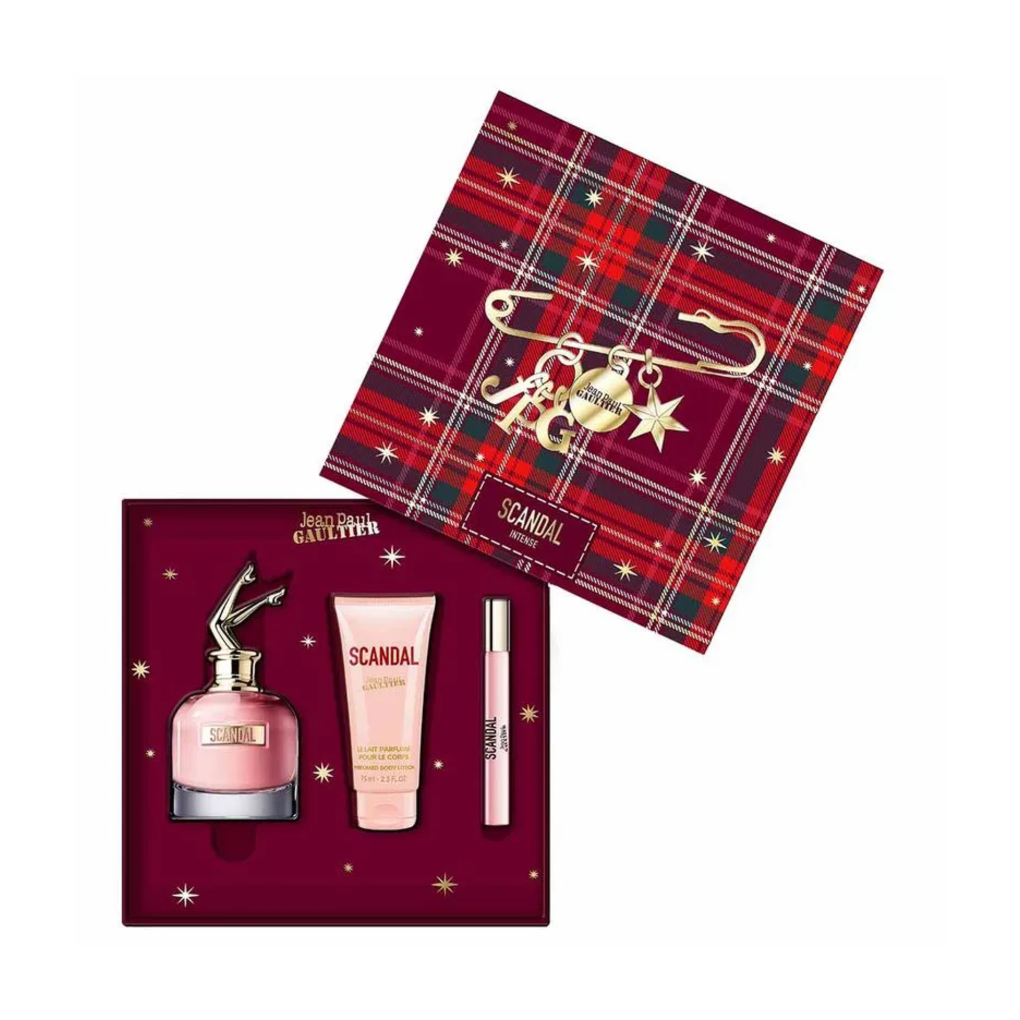 Kit Coffret Jean Paul Gaultier Scandal Eau de Parfum + Body Lotion + Travel Spray