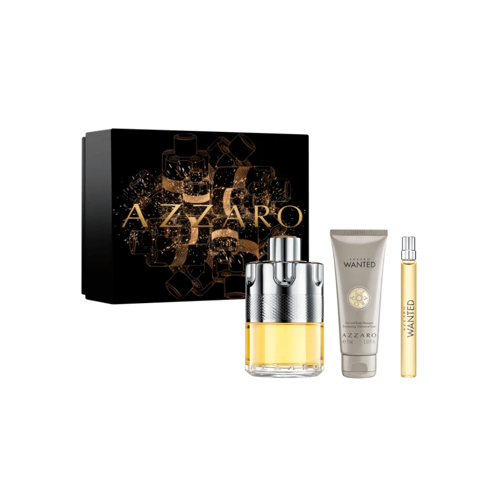 Azzaro Kit Wanted Eau De Toilette + Shower Gel + Travel Size Masculino