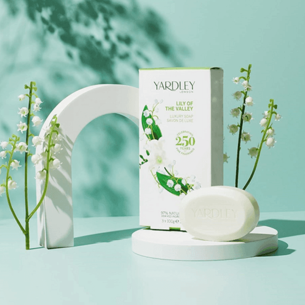 Yardley Sabonete de Luxo Lily of The Valley Caixa com 3 unidades