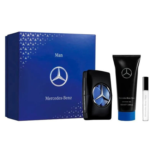 Kit Mercedes-Benz Man Masculino Eau de Toilette 100ml + Gel de Banho 100ml + Caneta Eau de Toilette 10ml