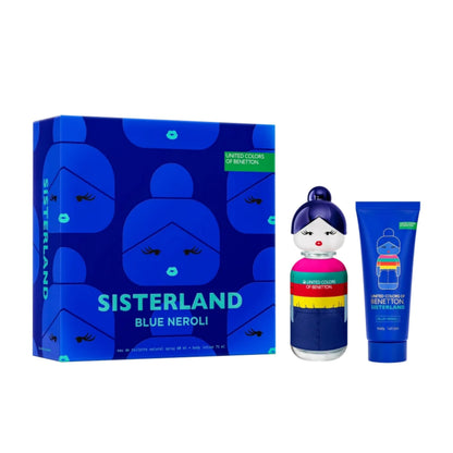 Benetton Coffret Sisterland Blue Neroli Perfume Feminino EDT + Creme Corporal KIt