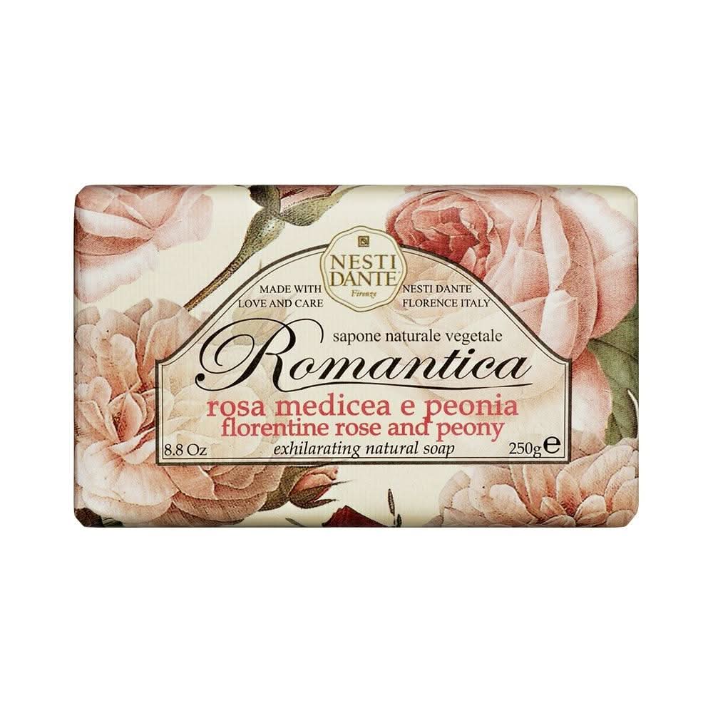 Nesti Dante Sabonete Barra Romantica Rosa E Peonia