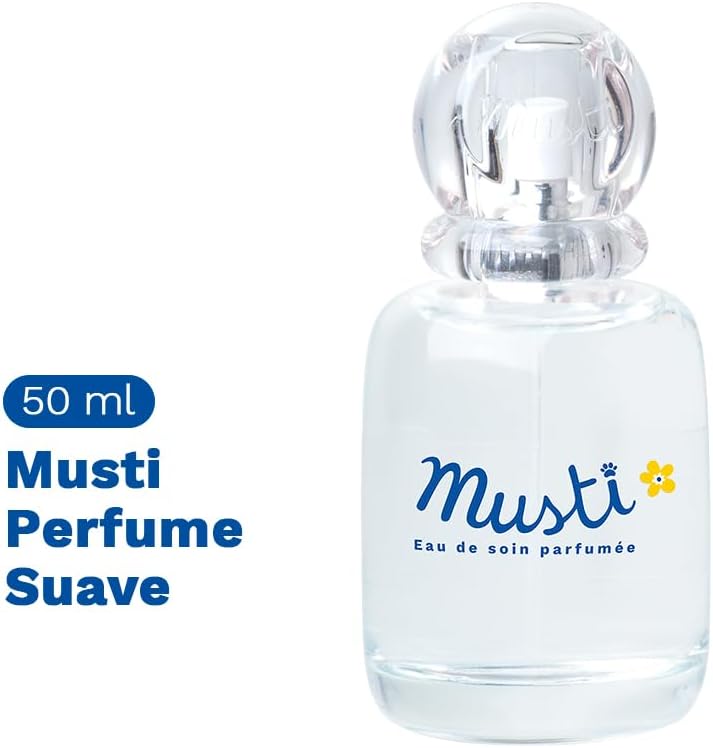 Musti Perfume Suave Mustela Bebê, Perfume Infantil, 97% de ingredientes de origem natural, 50ml, Mustela Bebê, 50 Ml