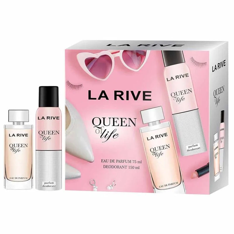 Kit La Rive Queen Of Life - Perfume Feminino EDP + Desodorante Kit