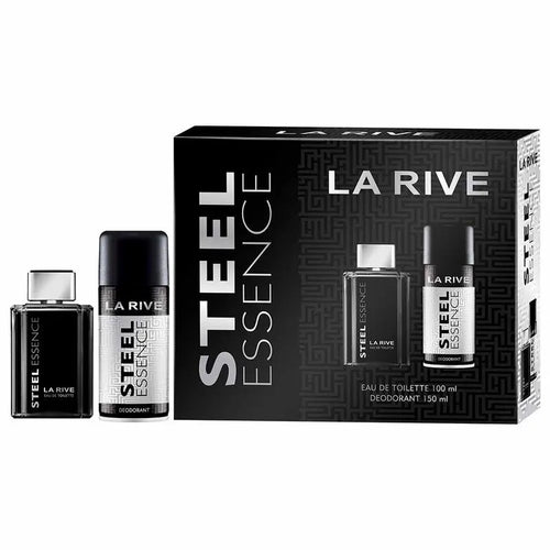 Kit La Rive Steel Essence – Perfume Masculino EDT + Desodorante Kit
