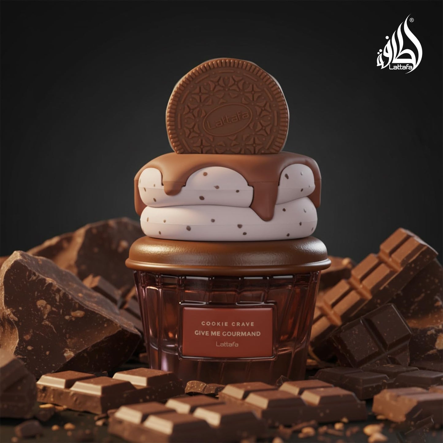 IMPORTADO PERFUME ARABE LATTAFA GOURMAND COOKIE CRAVE EDP FEM 75ML