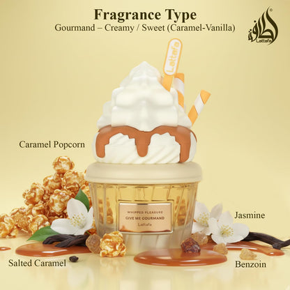 IMPORTADO PERFUME ARABE LATTAFA GOURMAND WHIPPED PLEAS EDP FEM 75ML