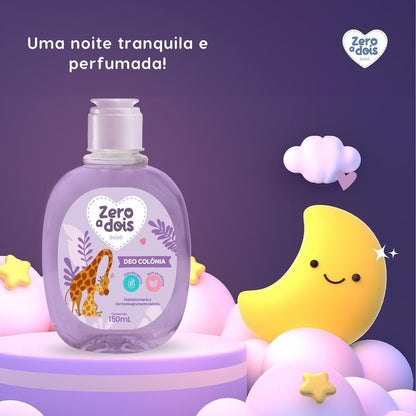Zero a Dois, Colônia Infantil, Aroma Baby Lavanda, 150ml
