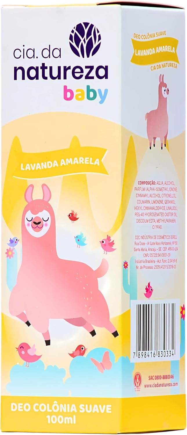 Cia. da natureza, Deo Colônia Infantil, Lavanda Amarela, 100ml