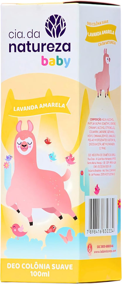 Cia. da natureza, Deo Colônia Infantil, Lavanda Amarela, 100ml