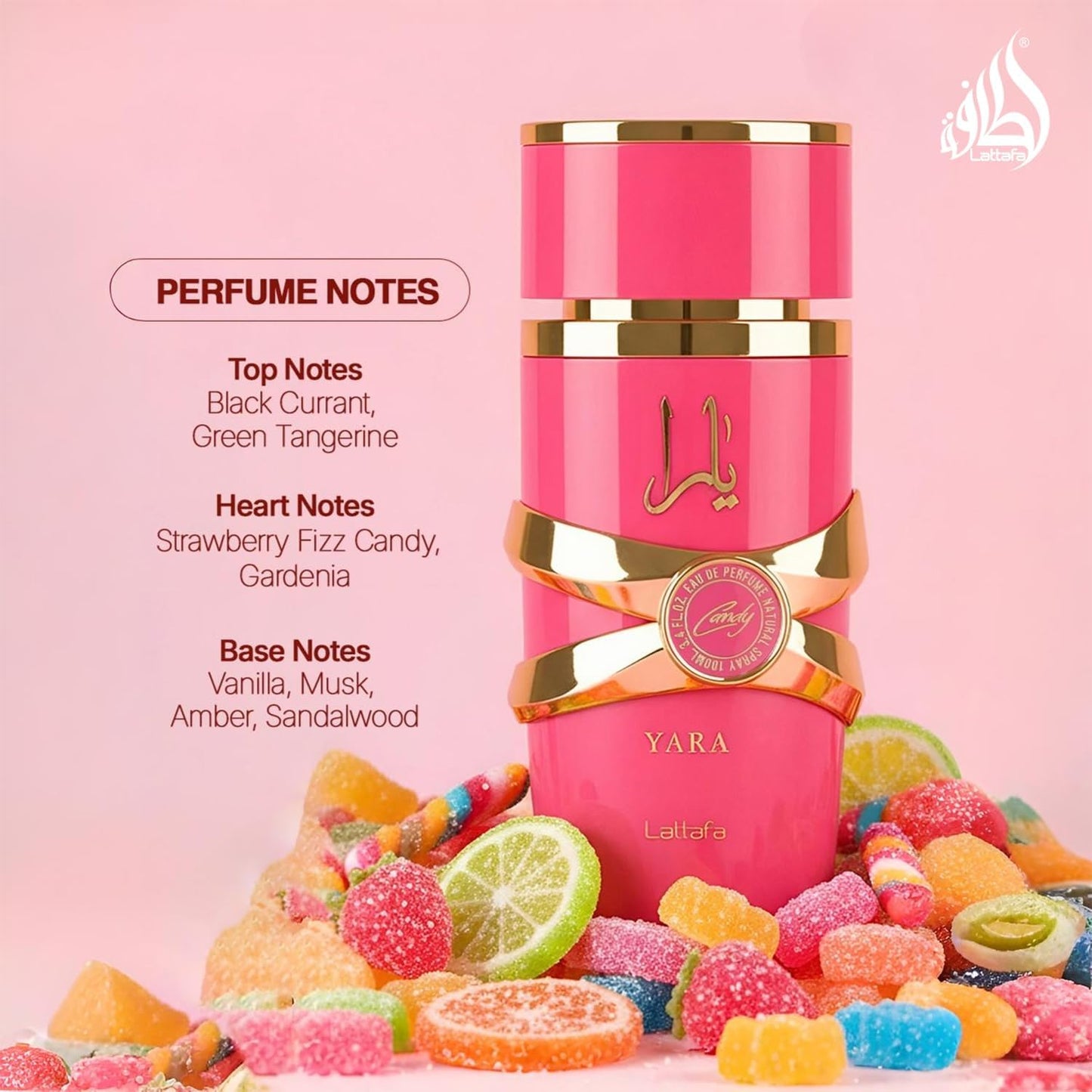 Lattafa Yara Candy Eau de Parfum 100ml (pink)