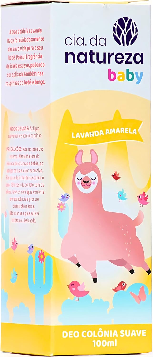 Cia. da natureza, Deo Colônia Infantil, Lavanda Amarela, 100ml