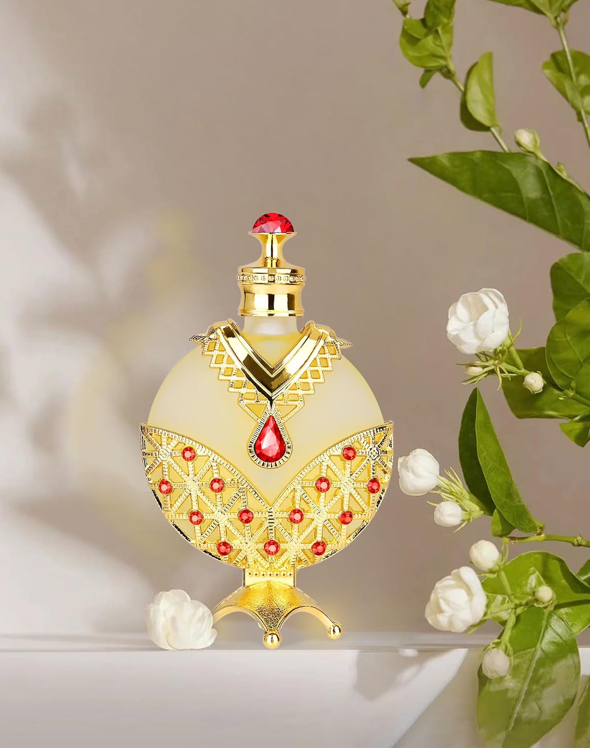 Huibao Óleo de perfume concentrado árabe dourado, perfumes árabes para mulheres, óleo de perfume árabe - óleo de perfume de longa duração (12 ml)