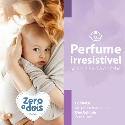 Zero a Dois, Colônia Infantil, Aroma Baby Lavanda, 150ml