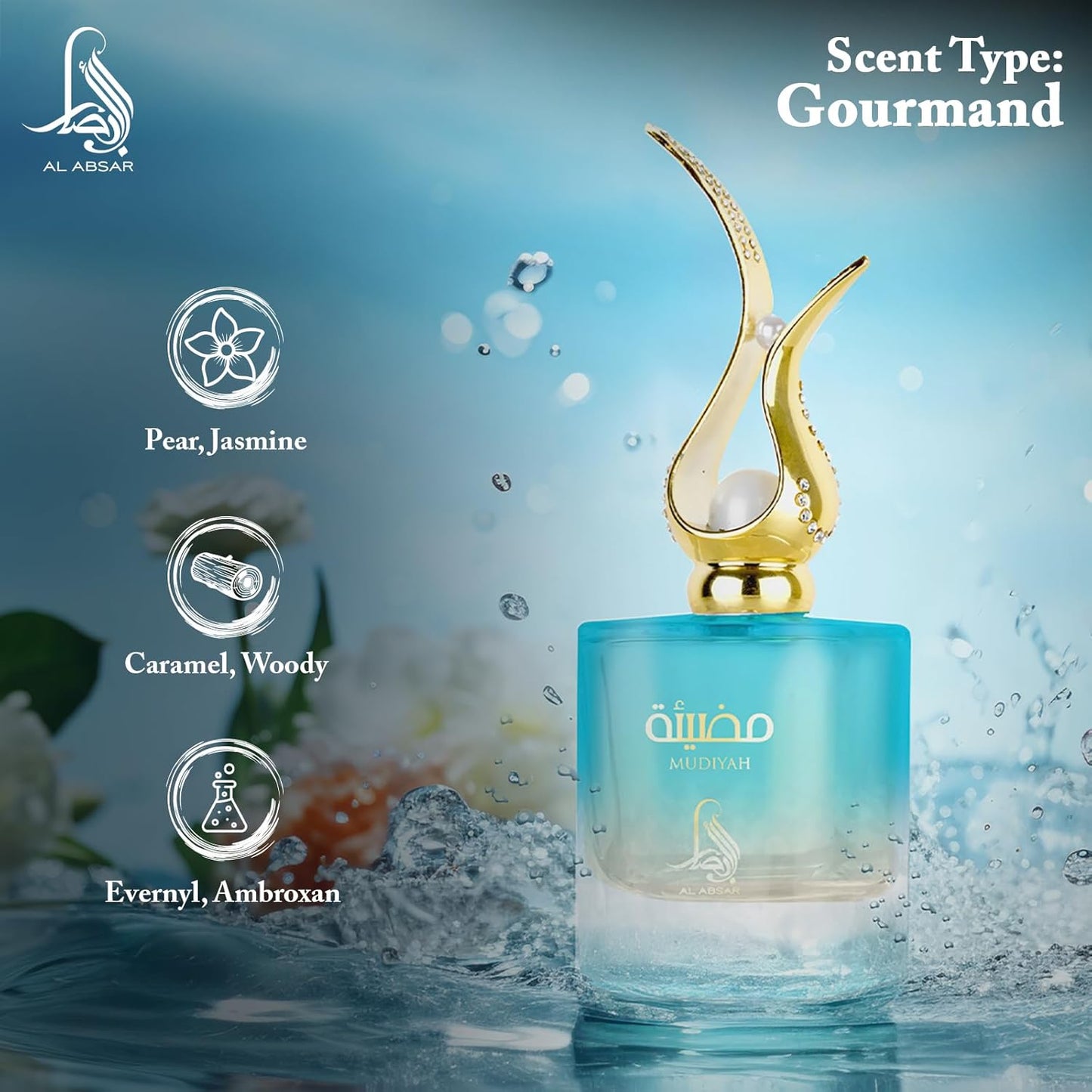 PERFUME FEMININO AL ABSAR MUDIYAH EAU DE PARFUM 100ML