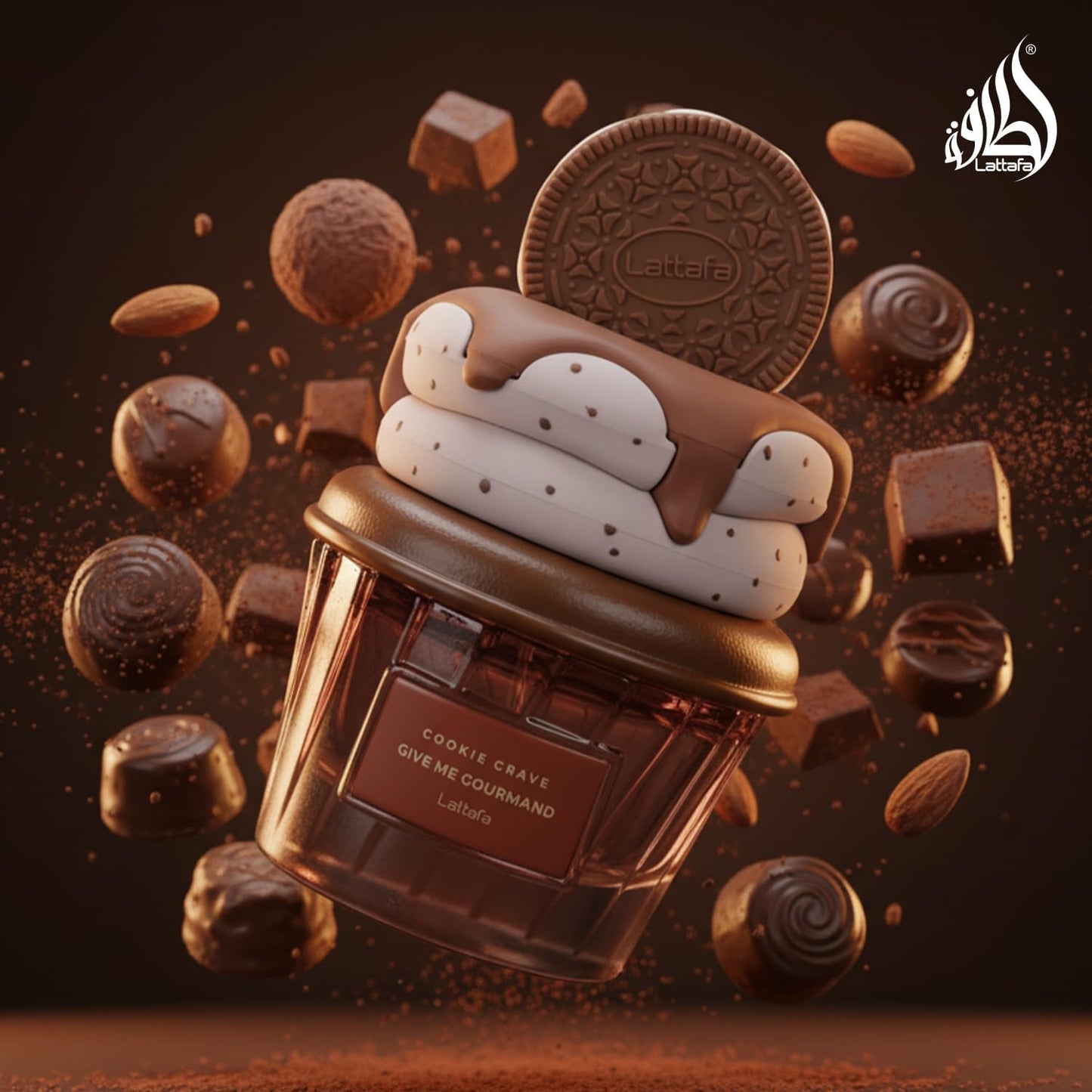 IMPORTADO PERFUME ARABE LATTAFA GOURMAND COOKIE CRAVE EDP FEM 75ML