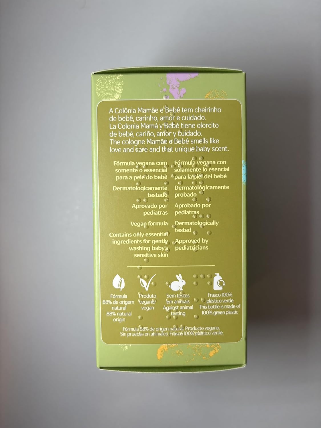 Mamãe e Bebê Água de Colônia Tradional 100 ml