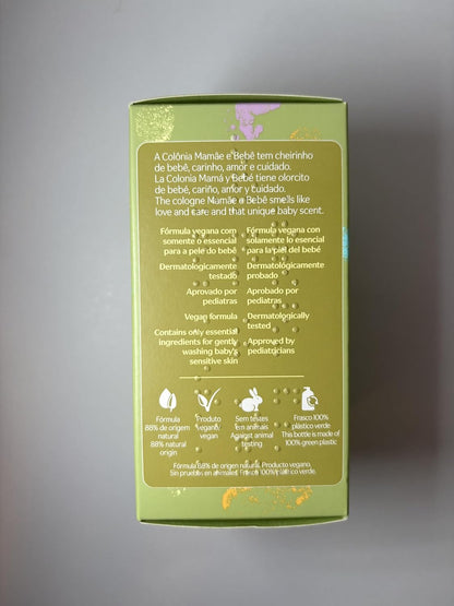 Mamãe e Bebê Água de Colônia Tradional 100 ml