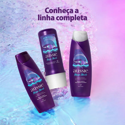 Condicionador Aussie Mega Moist Óleo de Jojoba e Alga Marinha Australiana 360 ml