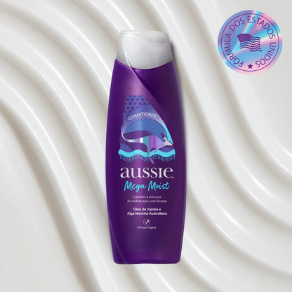 Condicionador Aussie Mega Moist Óleo de Jojoba e Alga Marinha Australiana 360 ml