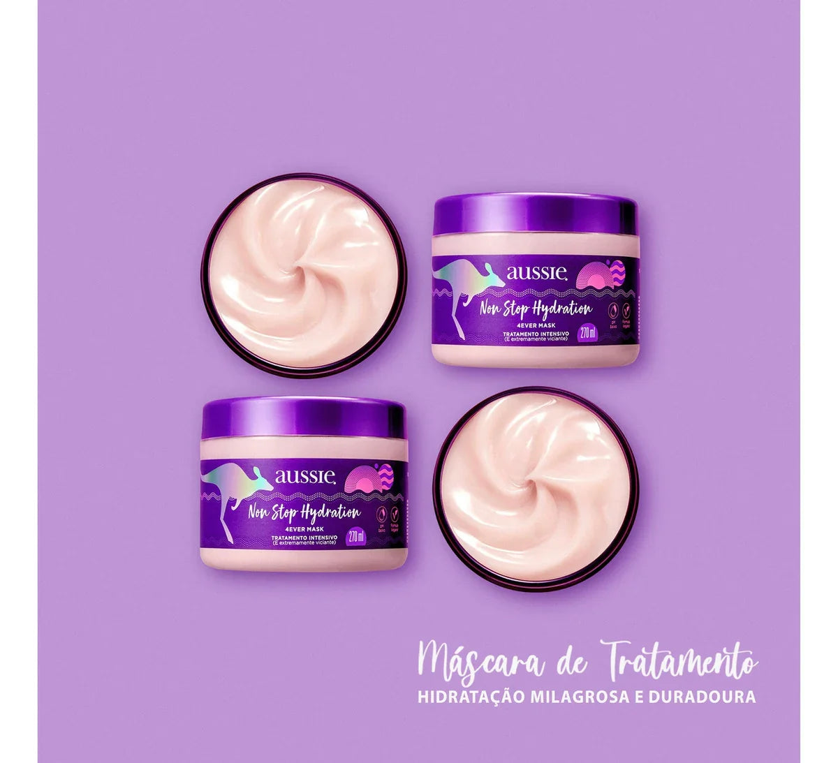 Máscara de Tratamento Capilar Aussie Non Stop Hydration 270ml