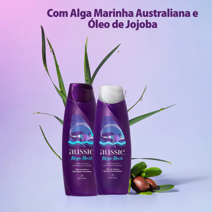 Condicionador Aussie Mega Moist Óleo de Jojoba e Alga Marinha Australiana 360 ml