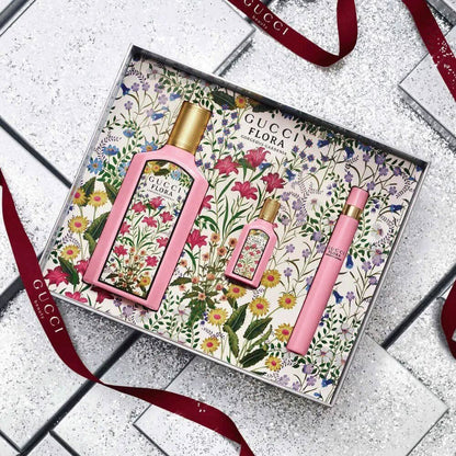 Gucci Kit Flora Gorgeous Gardenia + Travel Size + Miniatura Feminino