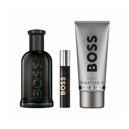 Hugo Boss Kit Bottled Parfum Masculino + Travel Size + Shower Gel