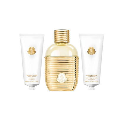 Moncler Kit Sunrise Pour Femme Eau de Parfum Feminino + Body Lotion + Shower Gel