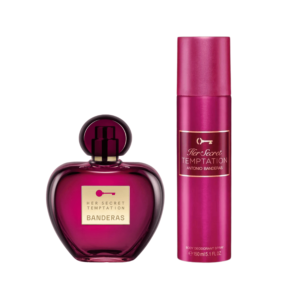 Coffret Antonio Banderas Kit Her Secret Temptation Eau de Toilette Feminino + Desodorante