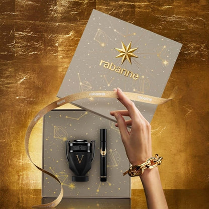 Coffret Paco Rabanne Invictus Victory Absolu Parfum Intense + Travel Spray For Men